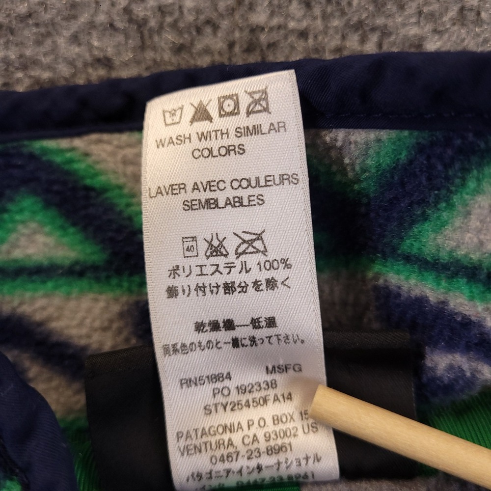 Patagonia Synchilla Snap T Fleece Pullover Mens Medium Aztec Southwestern Tribal - Picture 6 of 9